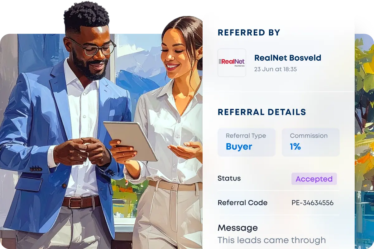 Track property referrals