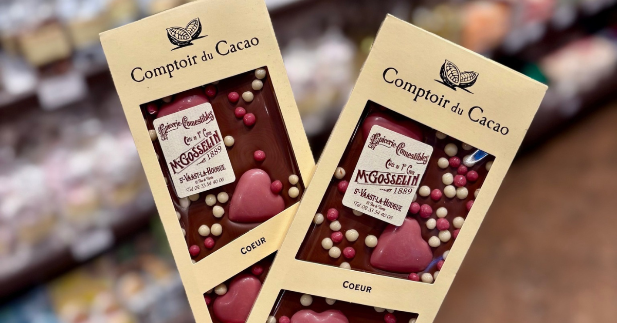Image de tablettes de chocolat pour la Saint-Valentin