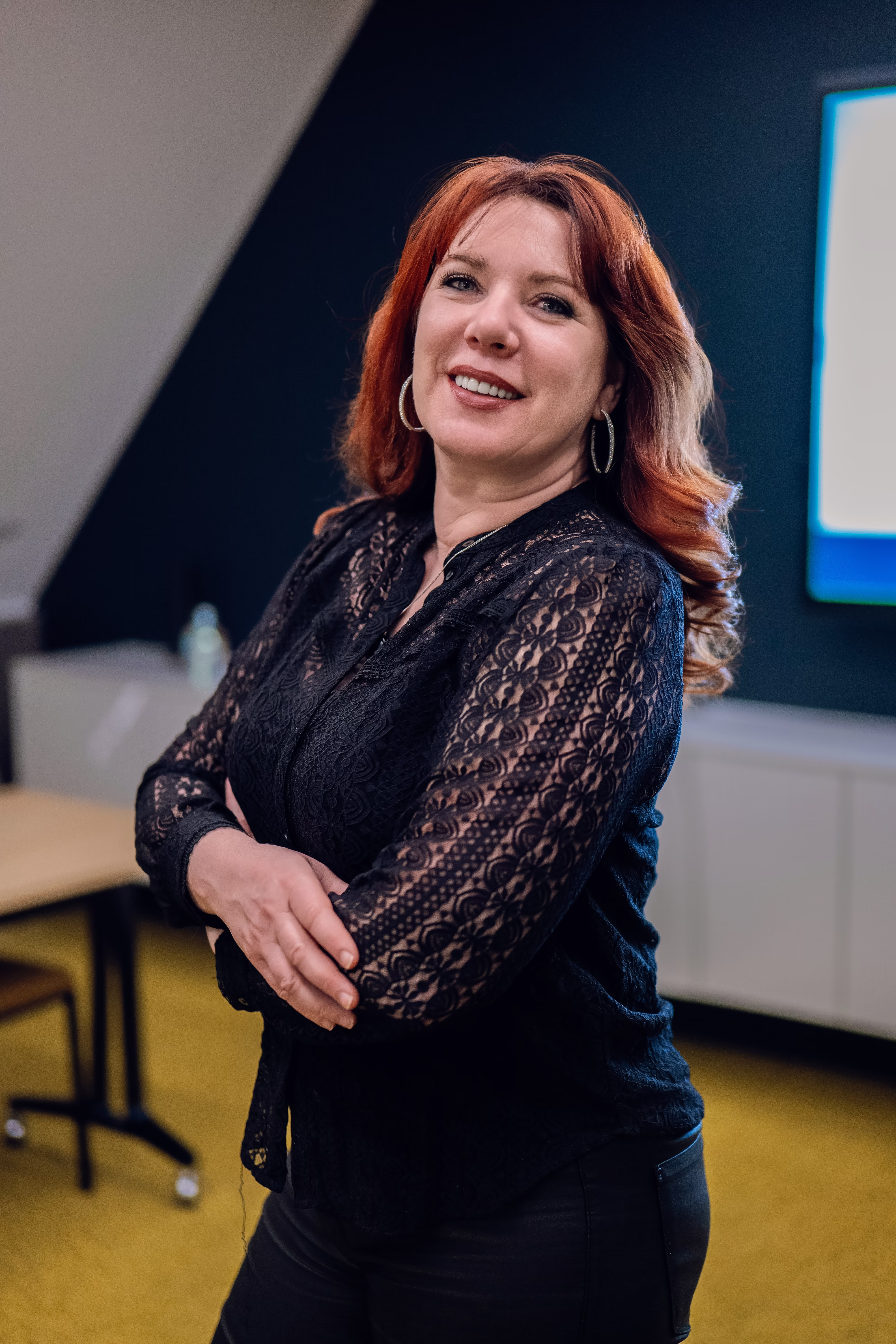 Marie-Pierre Ventribout au centre de formation de Zarrine Academy