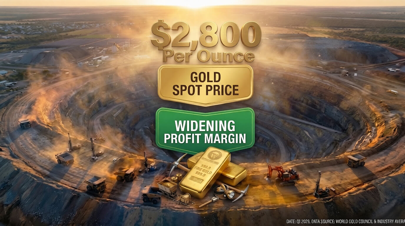 gold mining stocks 2026 AISC profit margins investment