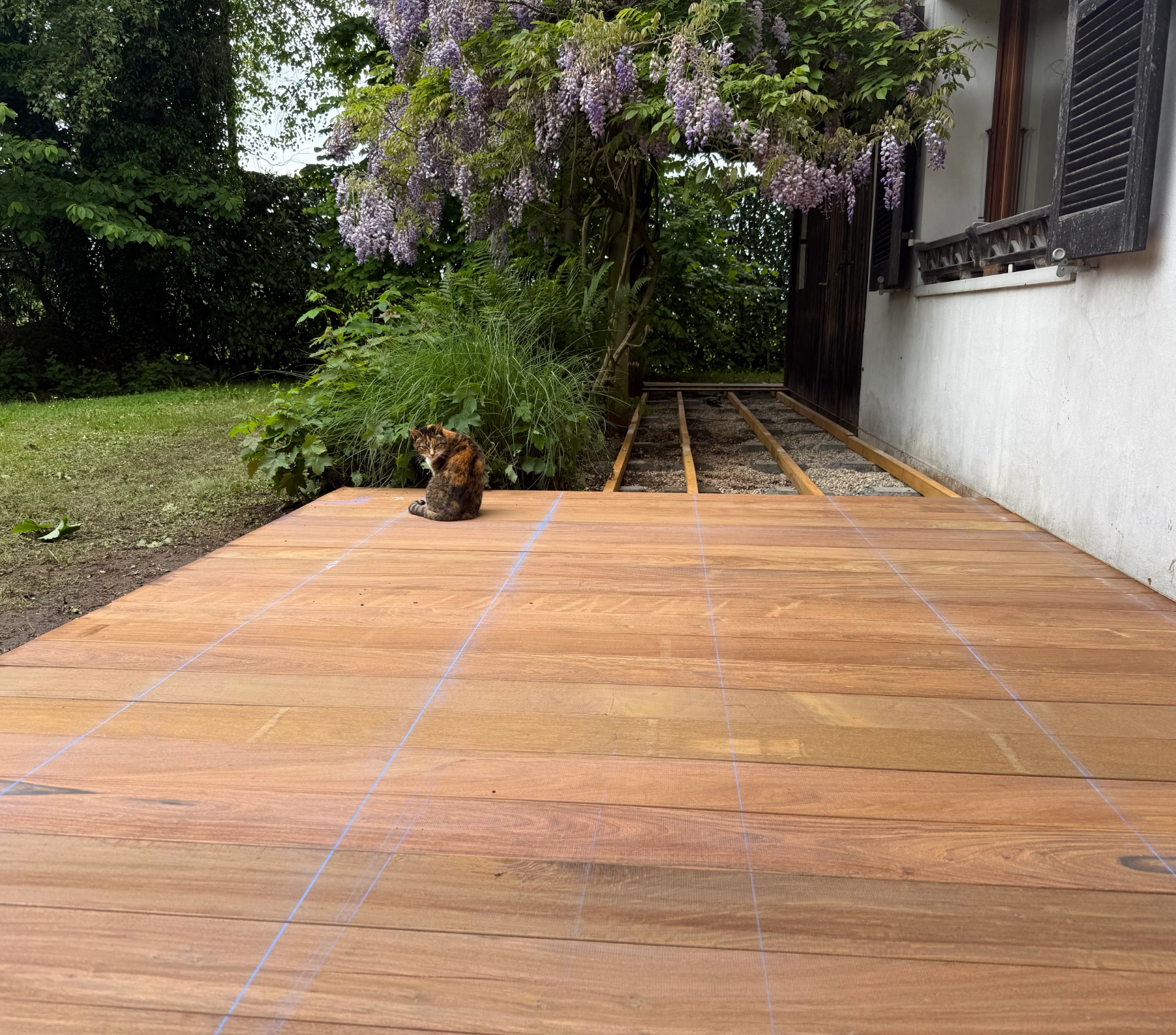 Création d’une terrasse en bois Ipé à Noville (Vaud)