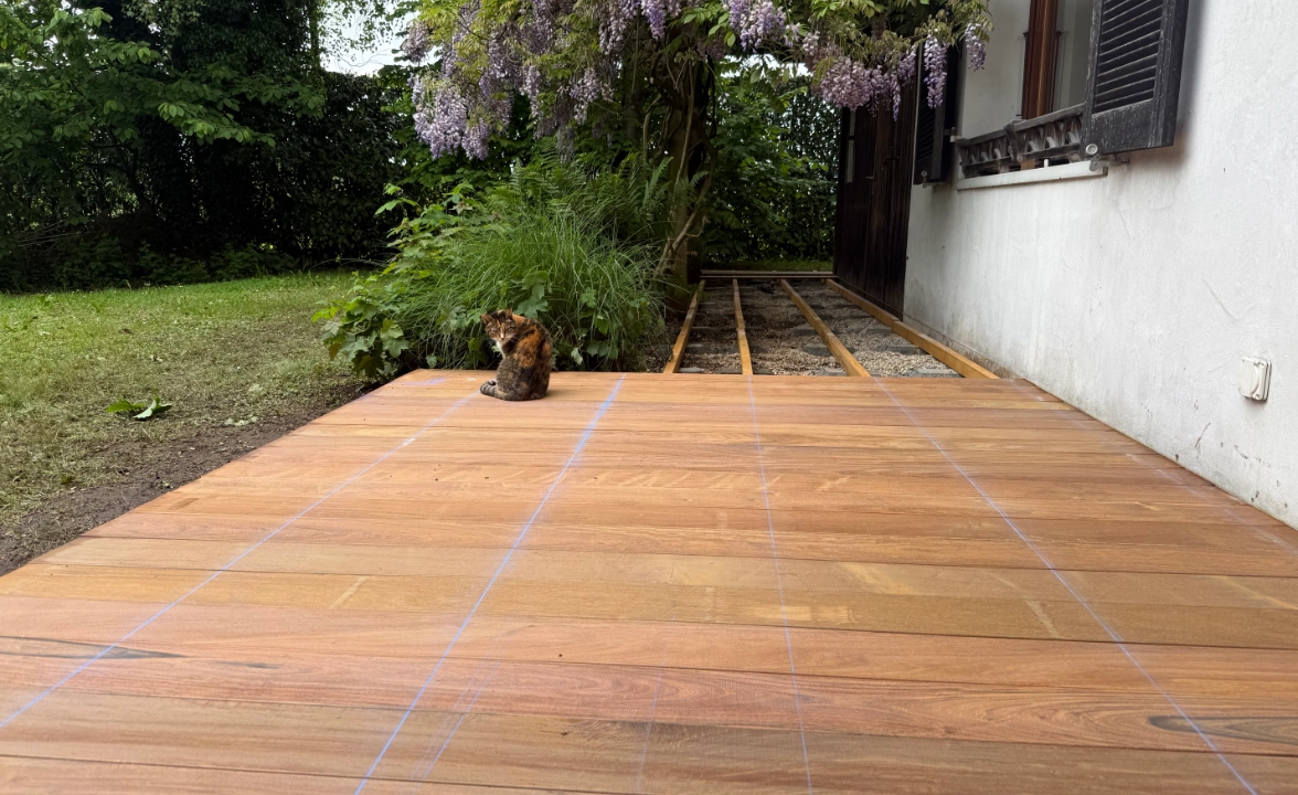 Création d’une terrasse en bois Ipé à Noville (Vaud)