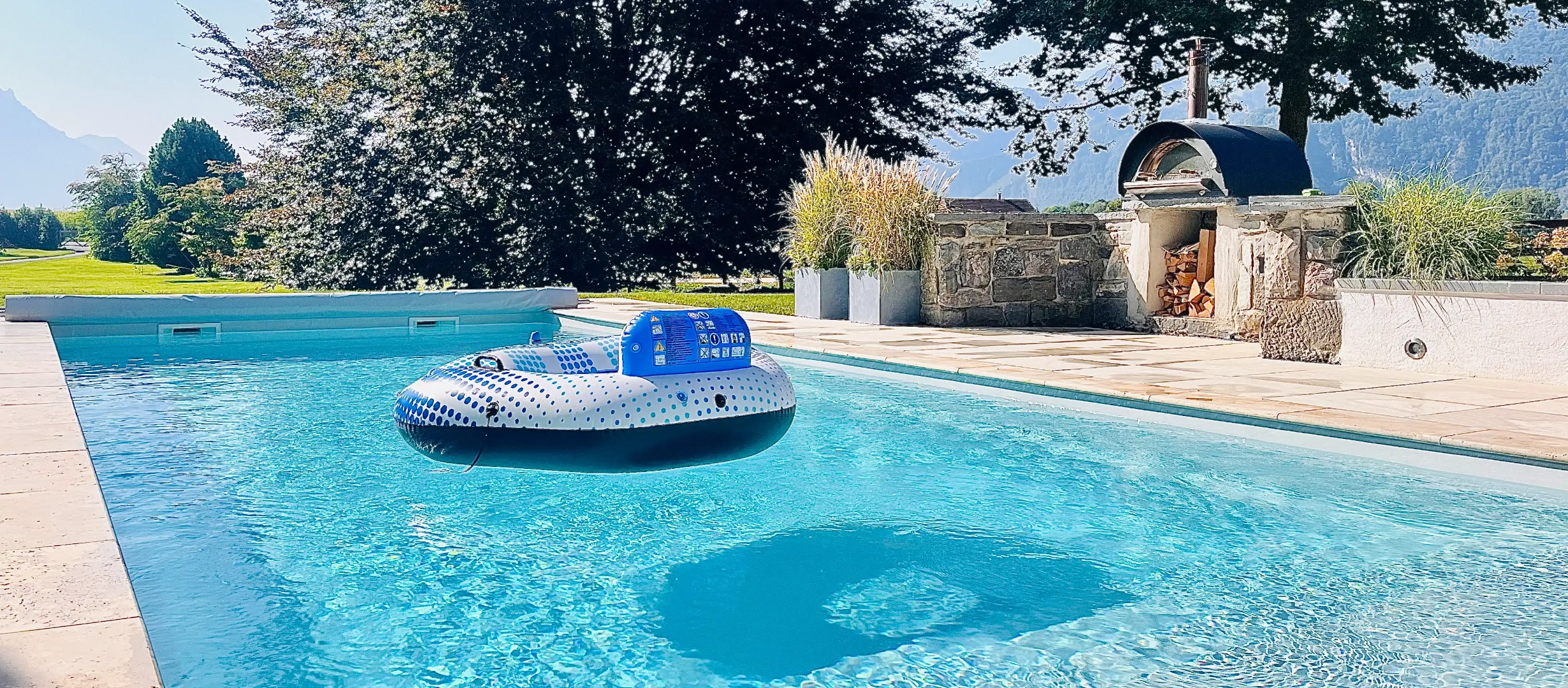 Construction d’une piscine en béton à Noville (Vaud)
