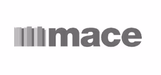 Mace company logo with stylized vertical bars on the left.