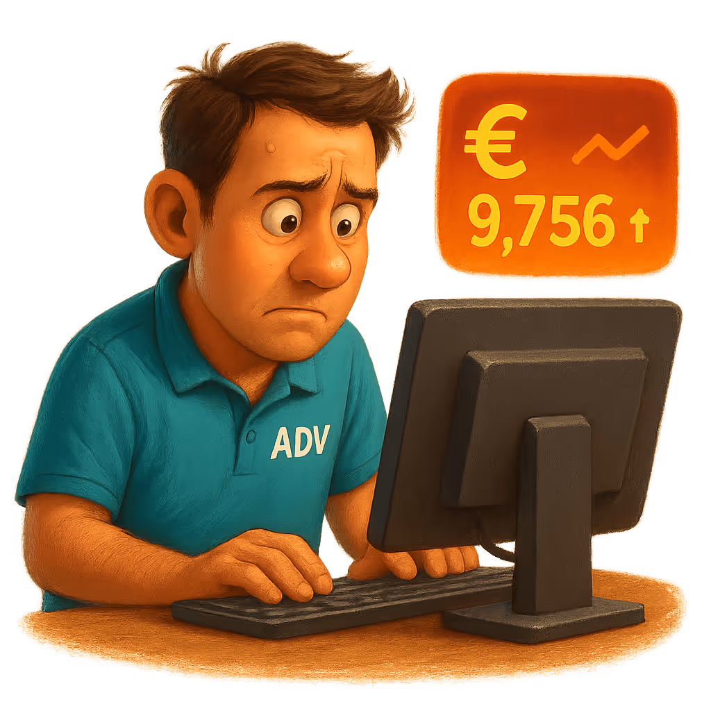 Combien coute la saisie manuelle des commandes, économies possibles avec l'IA pour ADV