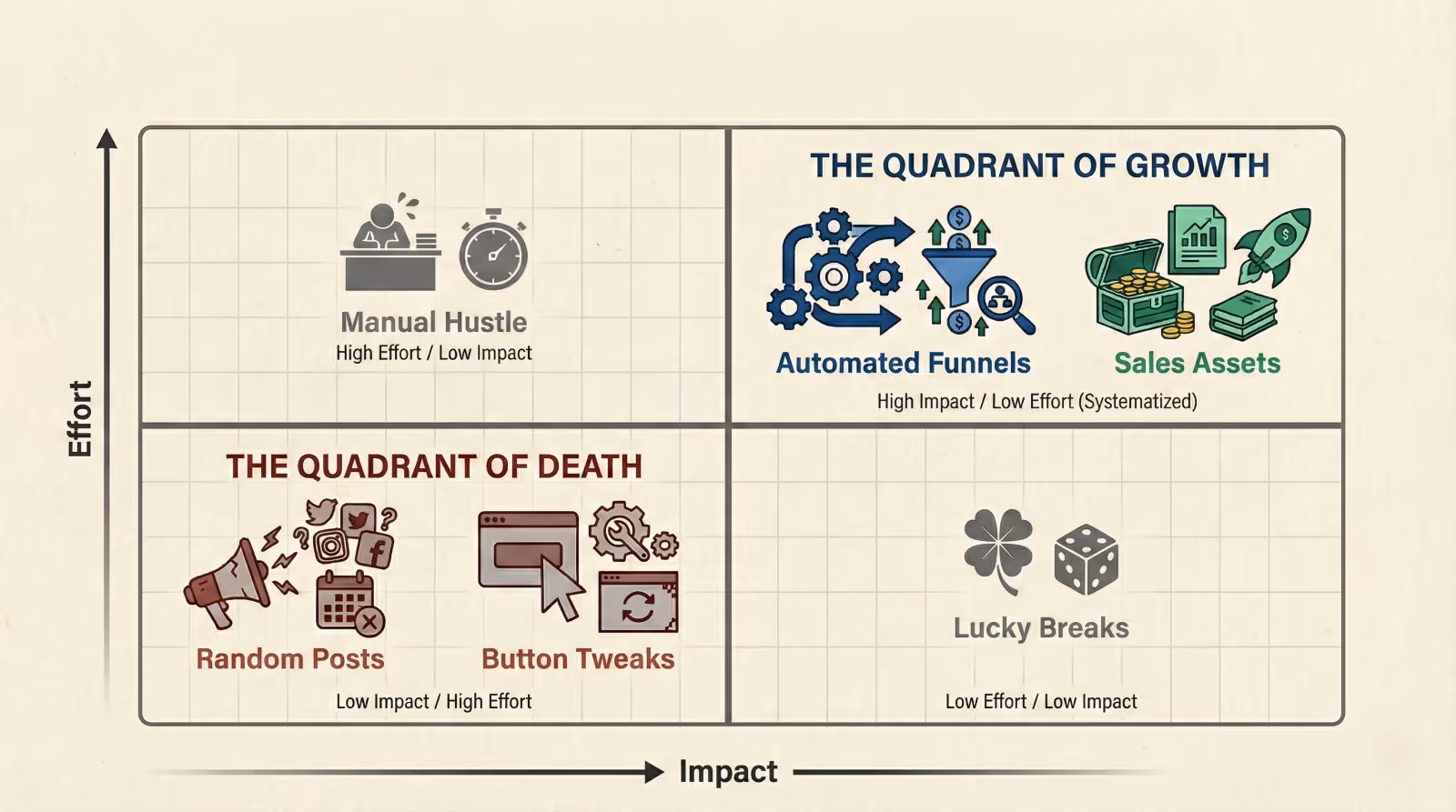 Is your marketing team stuck on a "hamster wheel"? Learn how to audit "Random Acts of Marketing" and shift focus from busy work to revenue-generating assets.