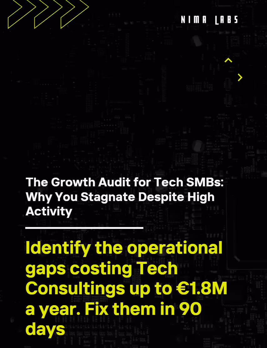 The Growth Audit for Tech SMBs: Why You Stagnate Despite High Activity: Identify the operational gaps costing tech businesses up to 1.8million euros.