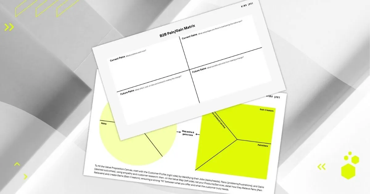 Find out what really pains your Target Group, how you can relieve them from their pains, and how you can map this pains & gains to your product.