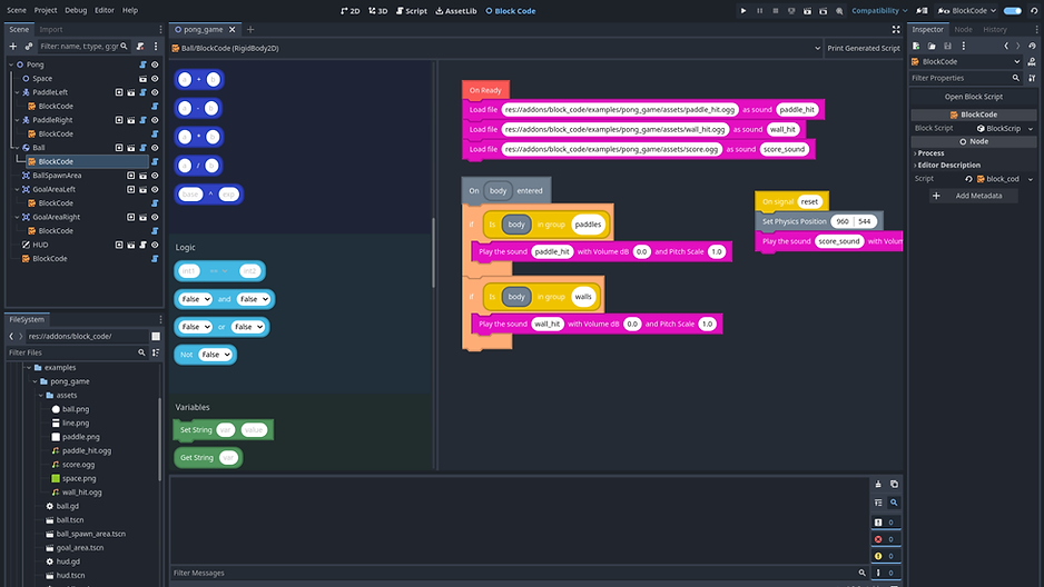 Godot block coding