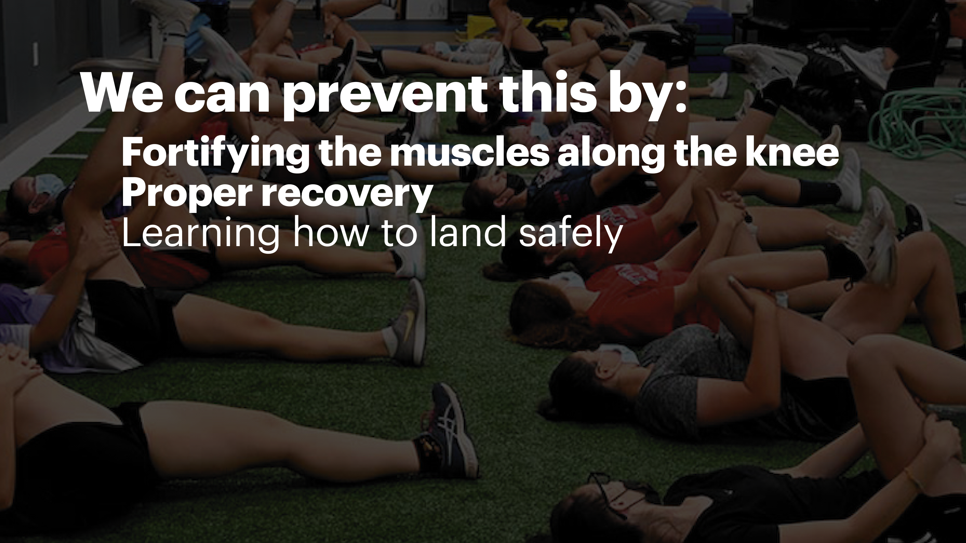 Illustration of the three ways we can prevent ACL injuries