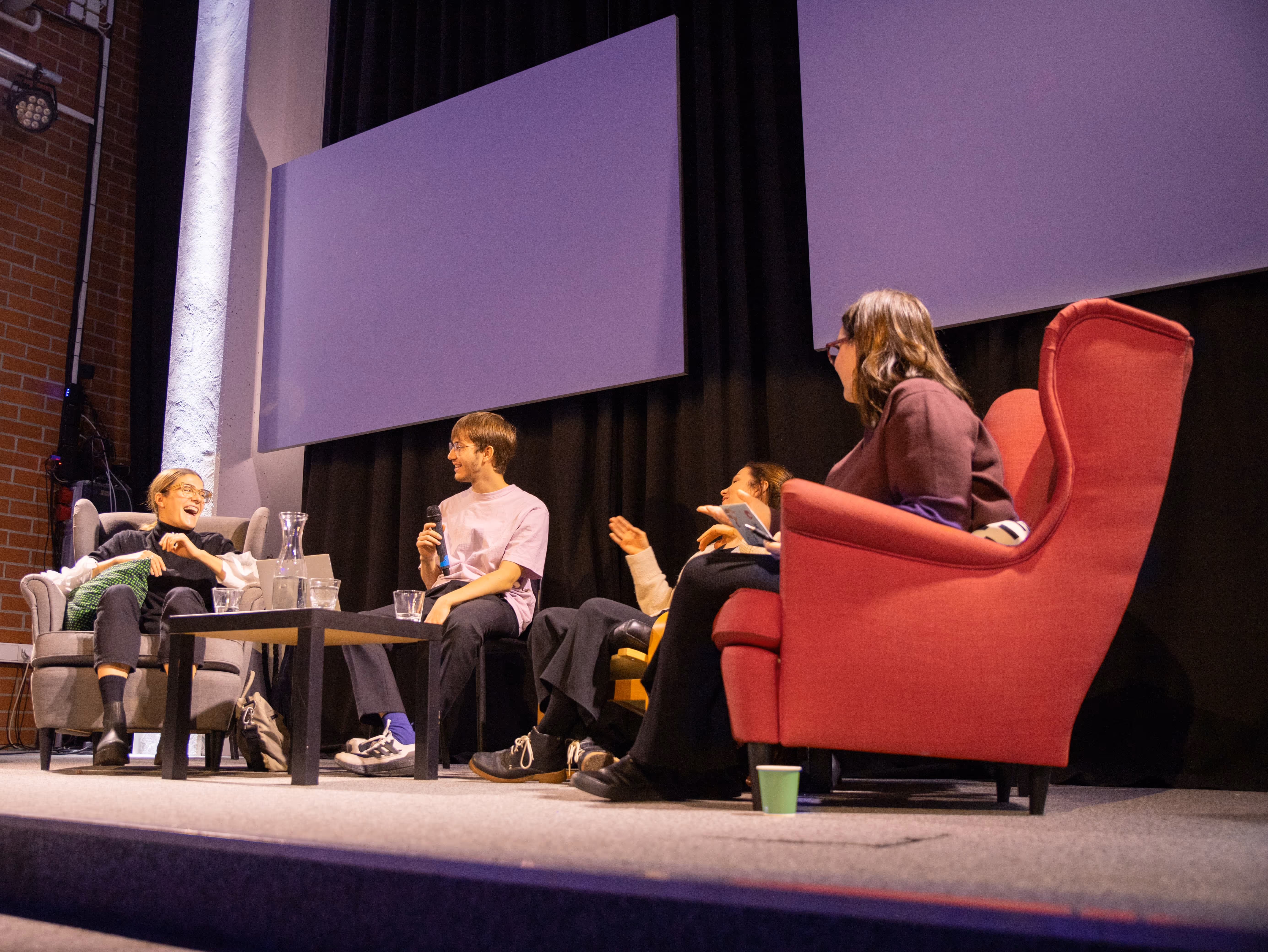 Picture of the panel discussion at Career Nights 2022, led by Radovan
