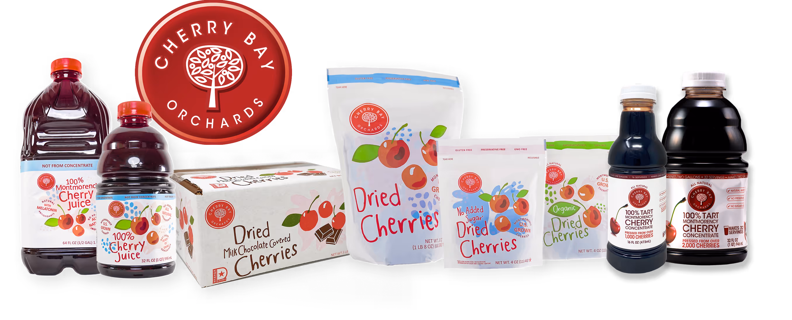 Multiple Cherry Bay Orchards Products