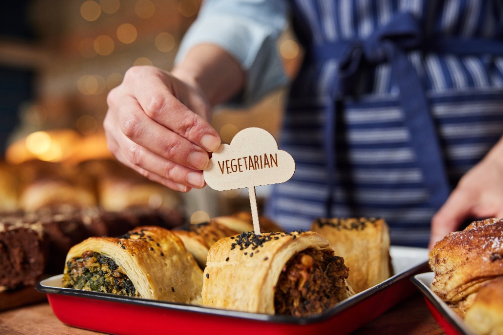 Plated food being labeled as vegetarian