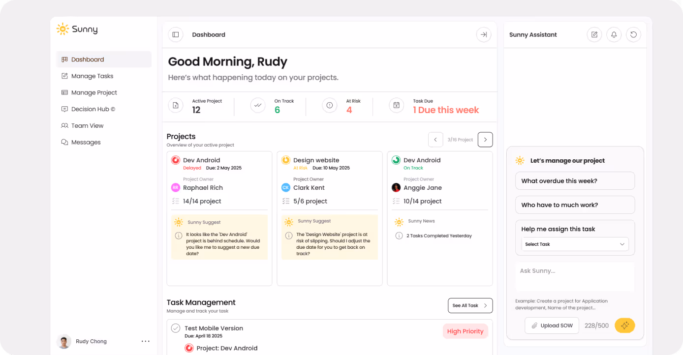 an image of Sunny app