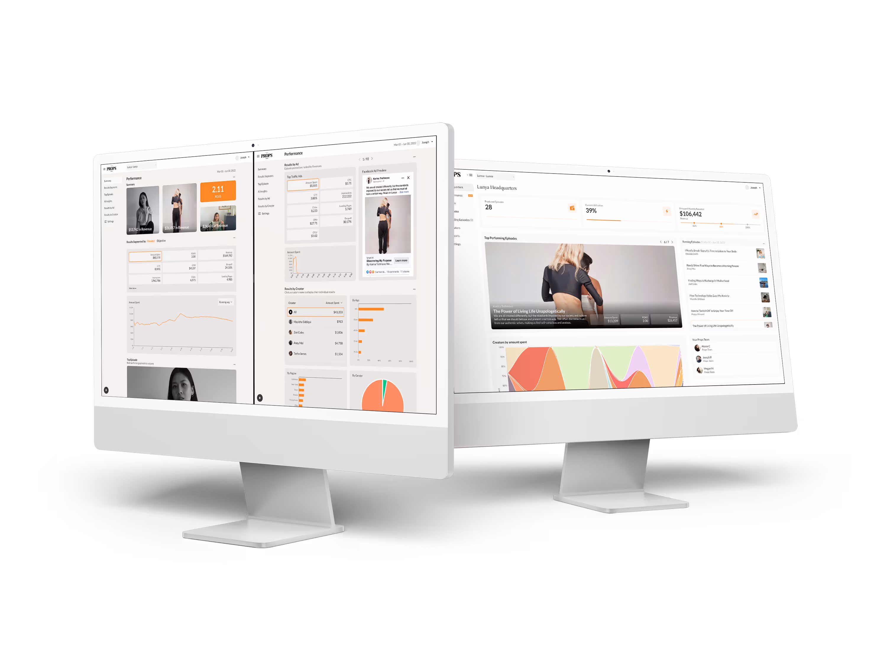 Lunya Dashboard and HQ