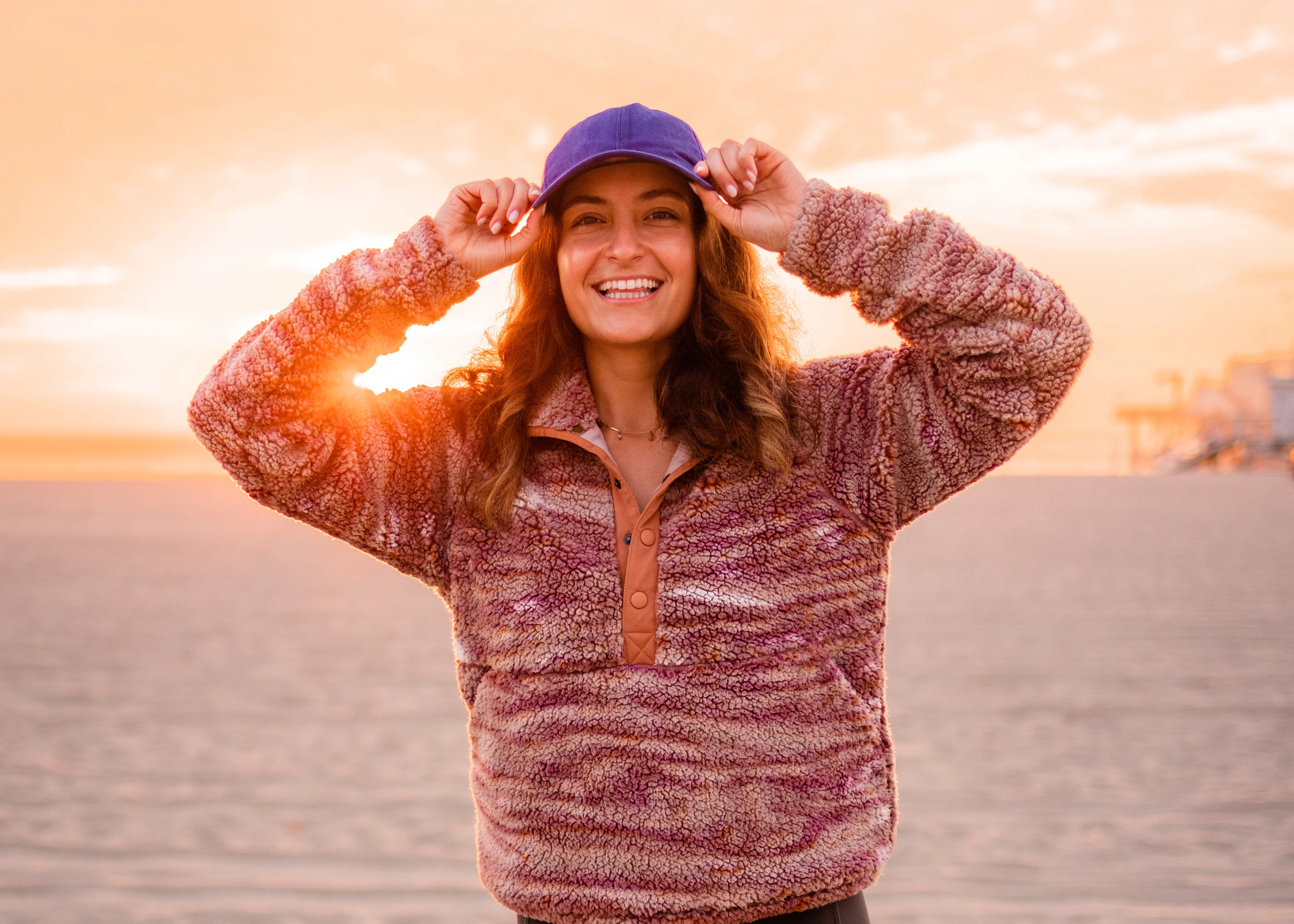 Creator laughing in the Sunset