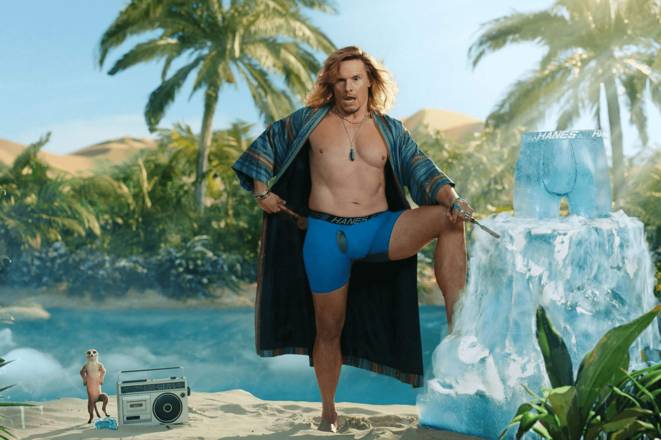 Hanes man in underwear