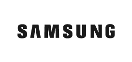 Samsung logo.