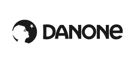 Danone logo.