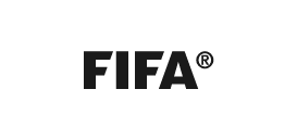 FIFA brand logo in bold black letters with a registered trademark symbol.