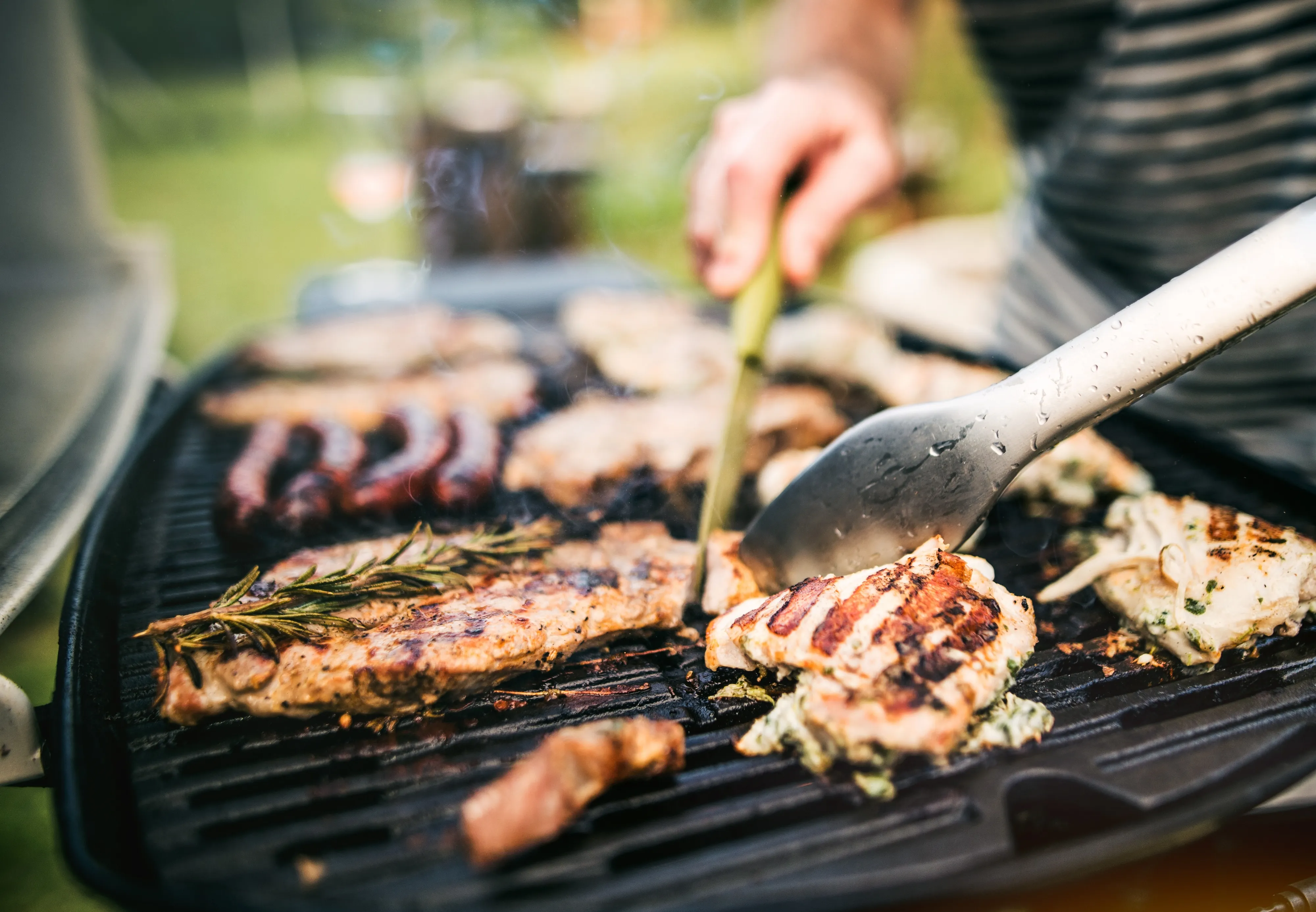 Grilling Meat Stock Photo