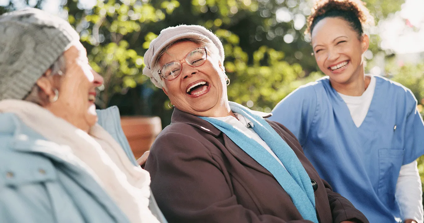Ladies laughing