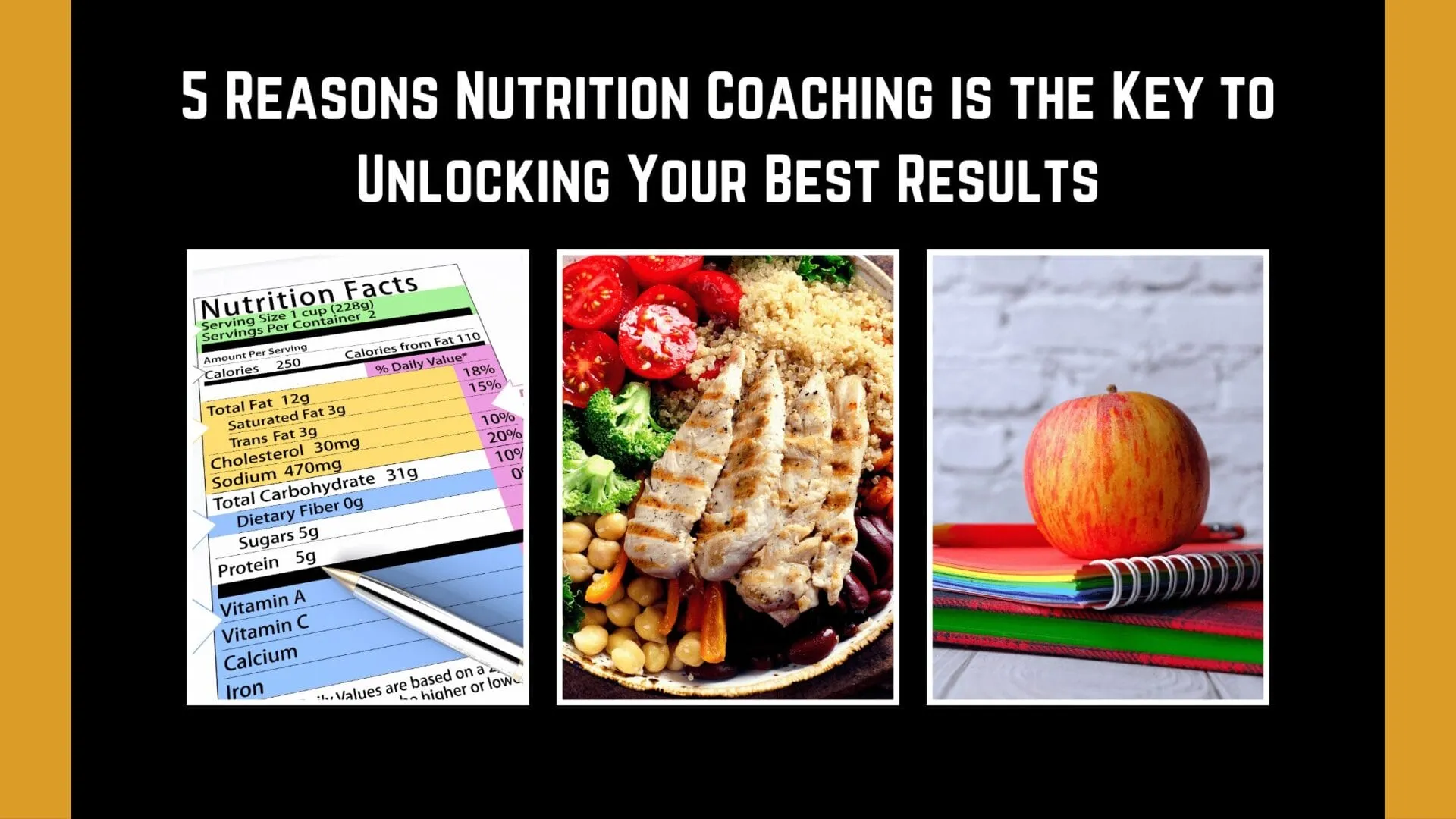 5 Reasons Nutrition Coaching is the Key to Unlocking Your Best Results