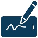 Electronic waiver icon