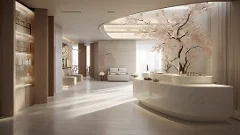 Contemporary spa interior showcasing modern design and updated operational technology