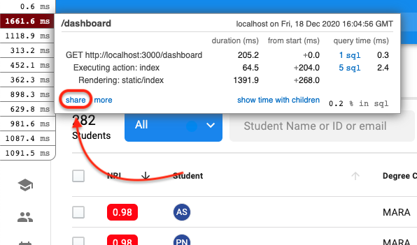 Opening rack mini profiler report