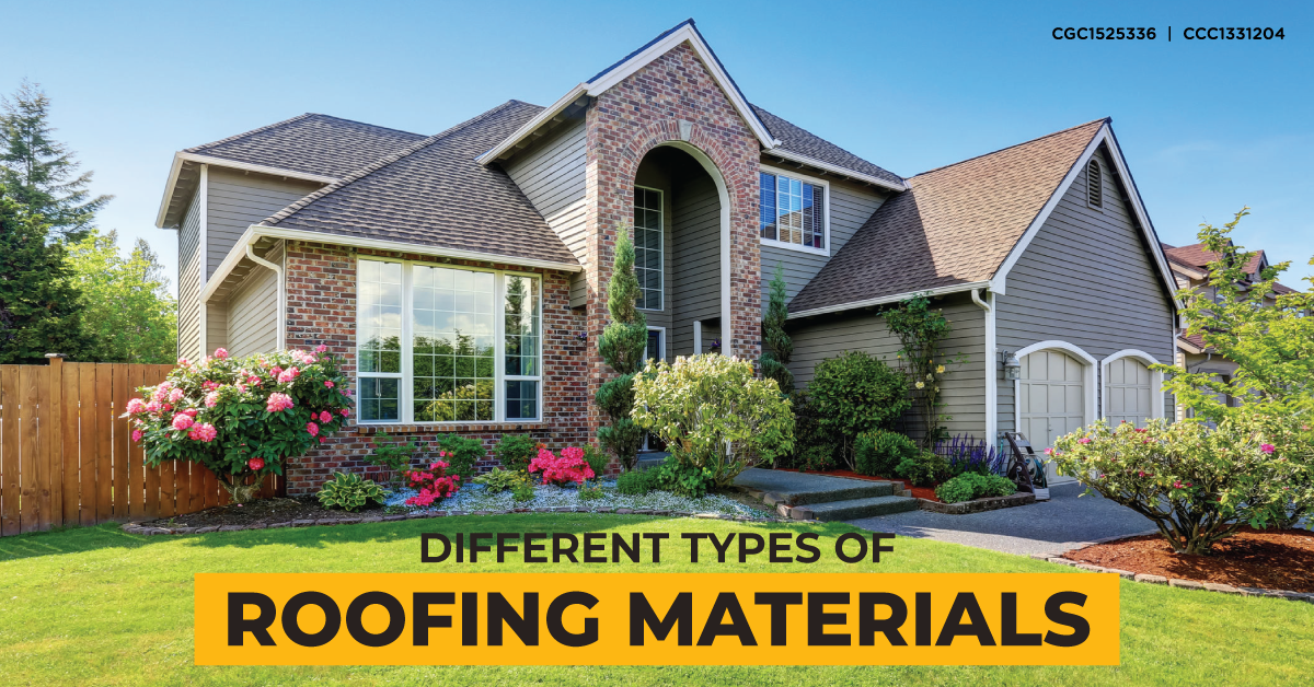 Different types of roofing materials for Tallahassee, Florida