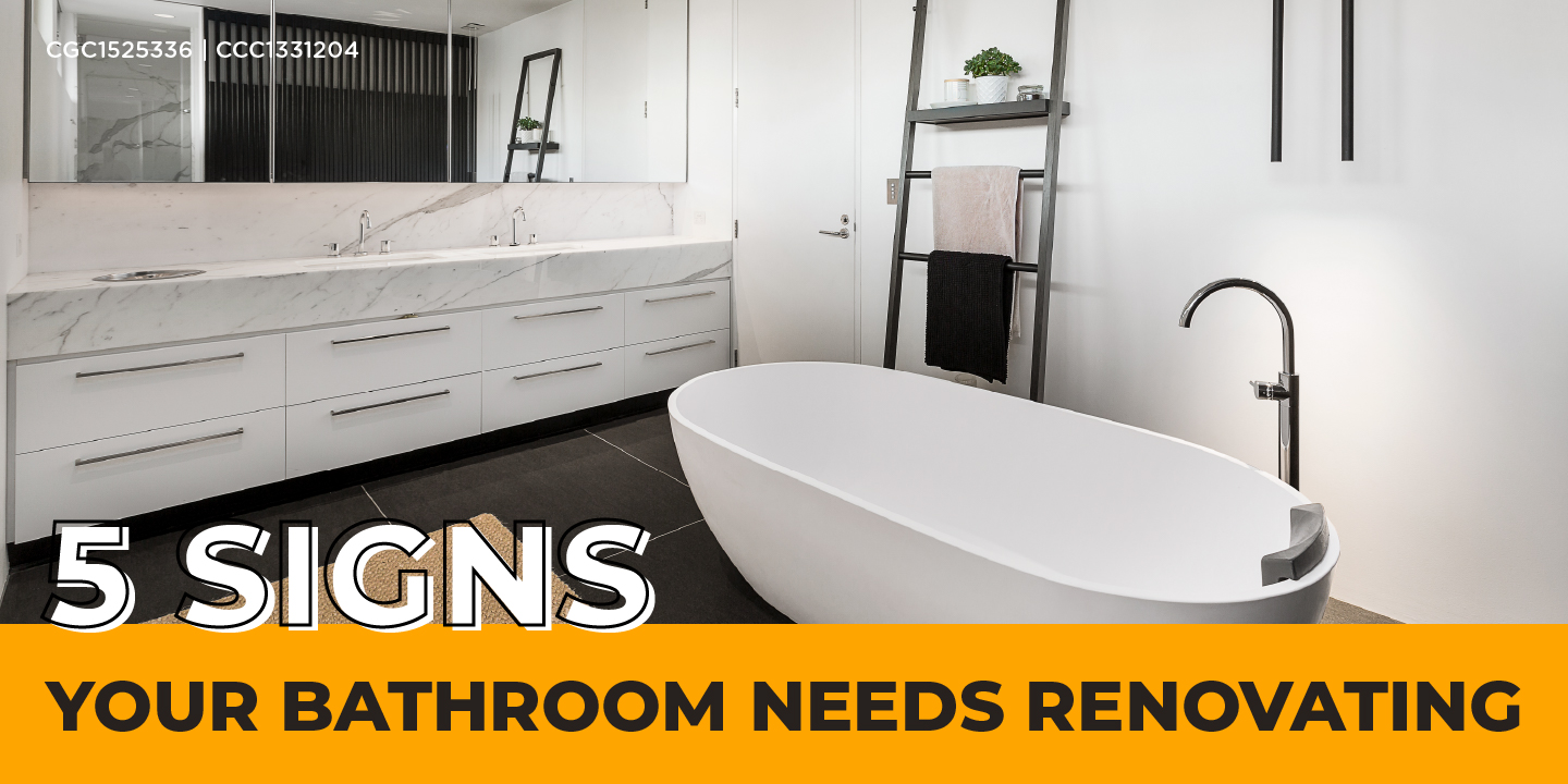 5 Signs Your Bathroom Needs Renovating