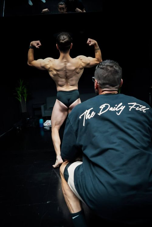 Jp working with client on posing