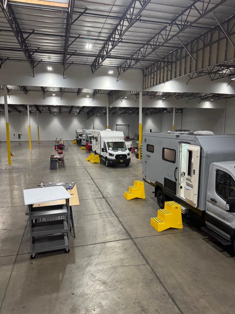 AEONrv manufacturing facility warehouse build