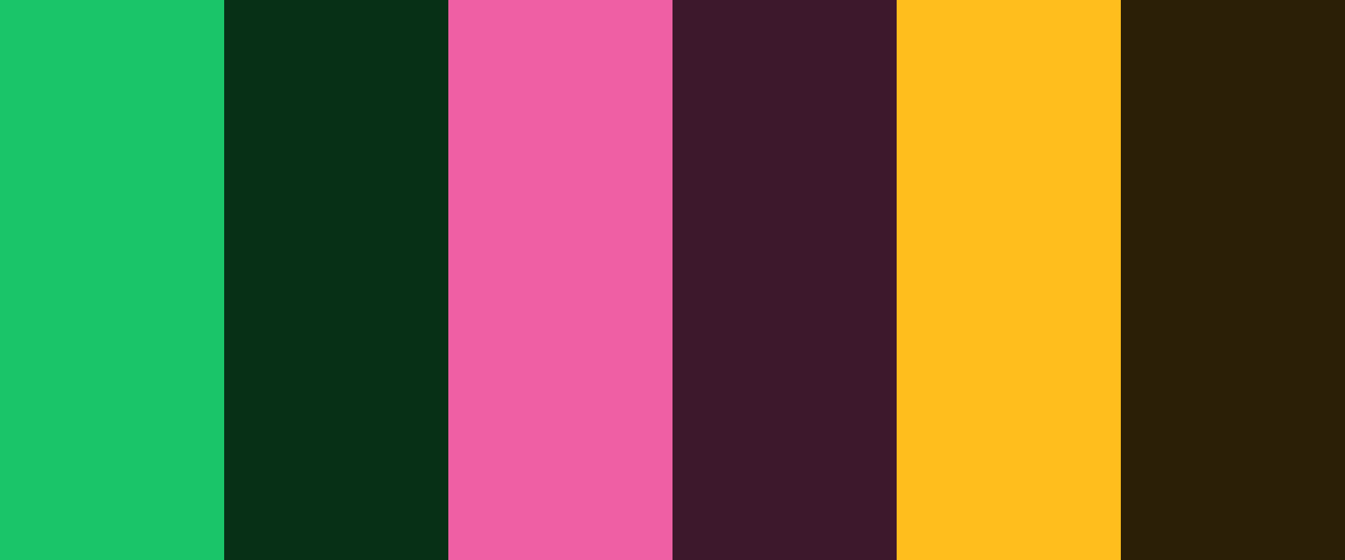Color palette for Nestea redesign featuring yellow, green, magenta, and complementary tropical tones.
