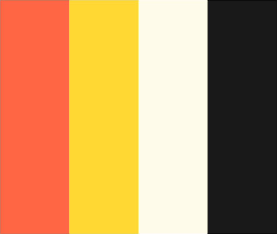 Swatches of Humber VSA brand colors used in poster design, including orange, yellow, and beige, and black tones.