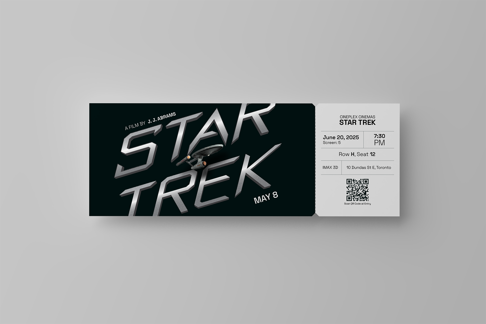 Movie Ticket Mockup