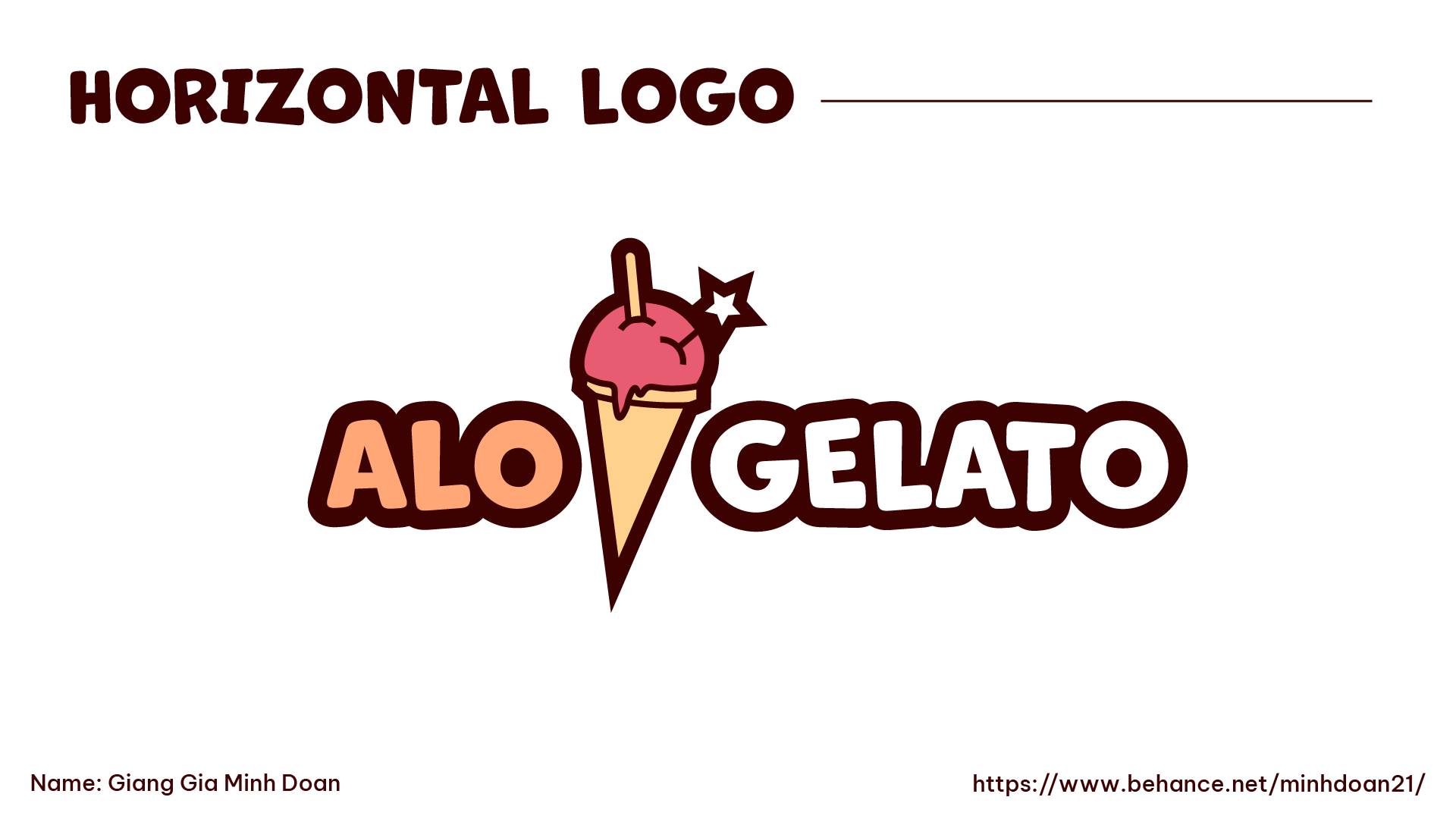 Alo Gelato horizontal logo 