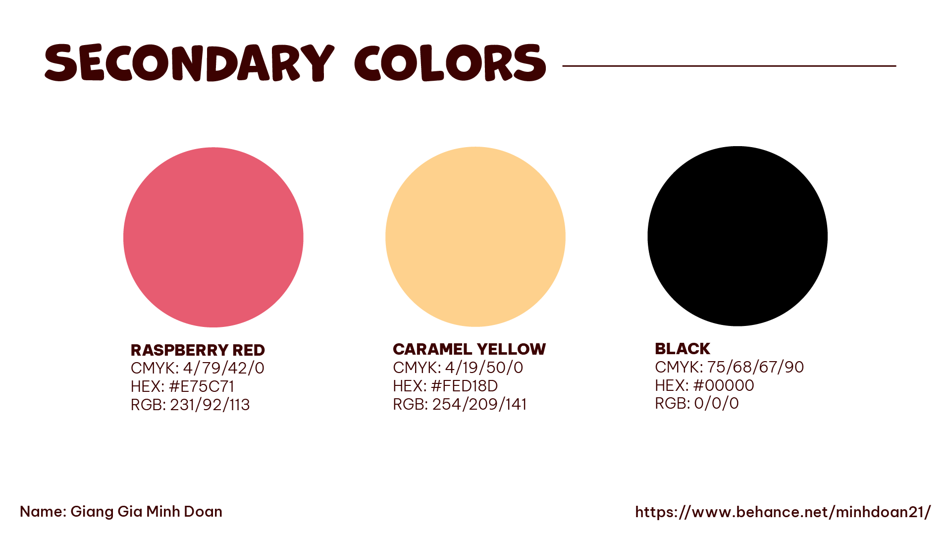 Alo Gelato logo's secondary colors