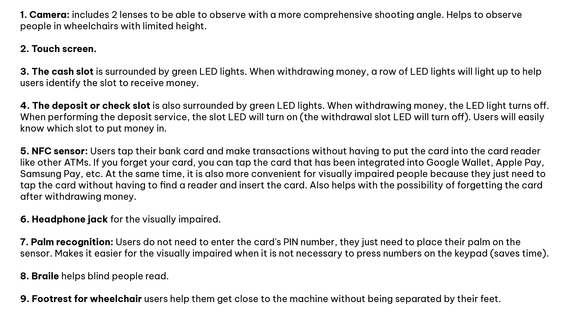 ATM Hardware function detail