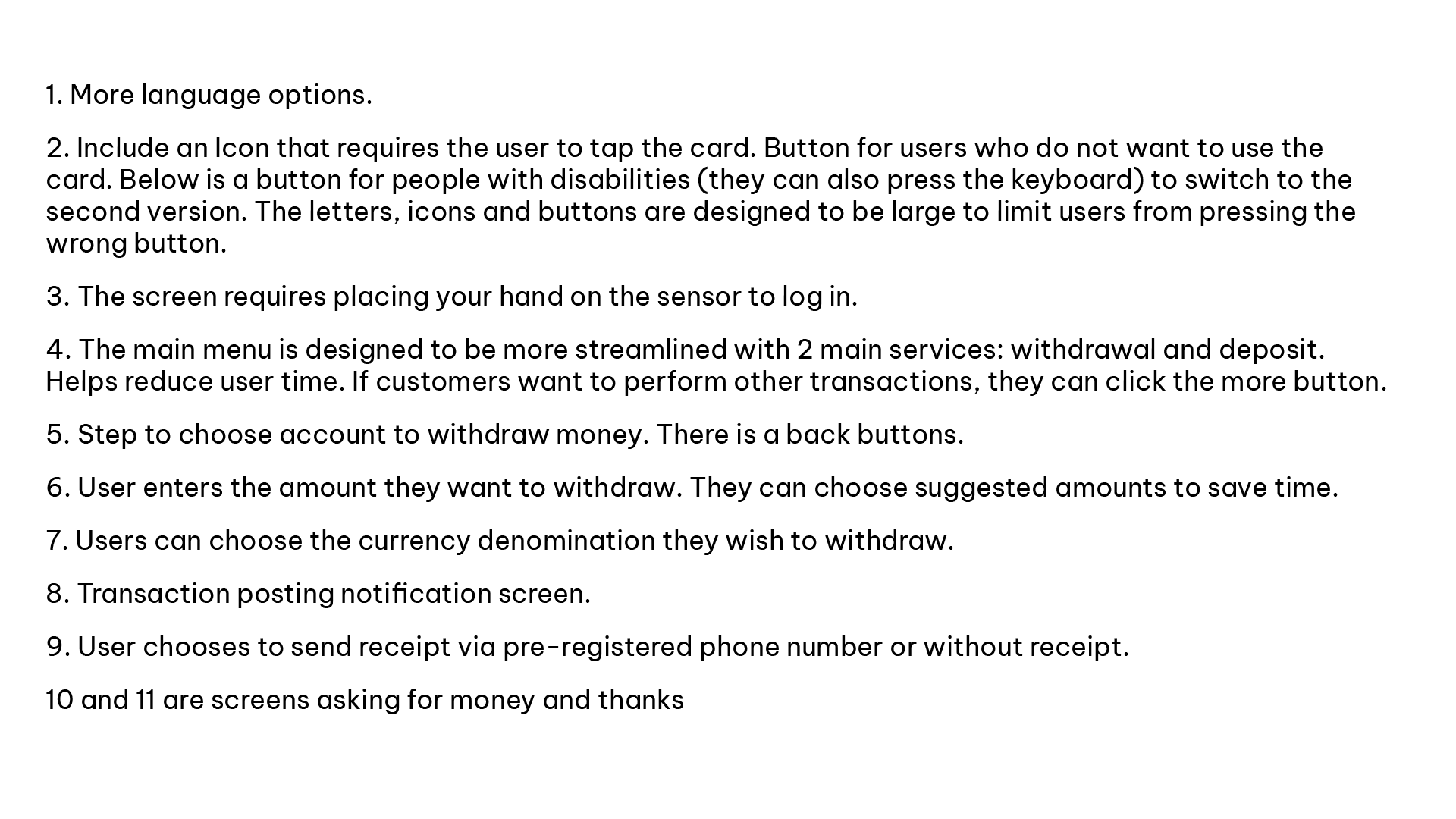 ATM normal version detail