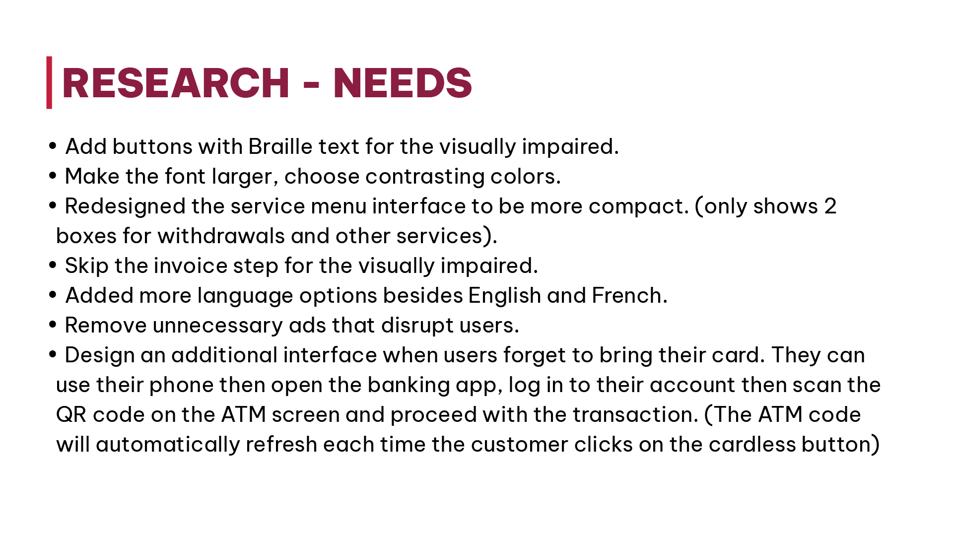 ATM Research needs