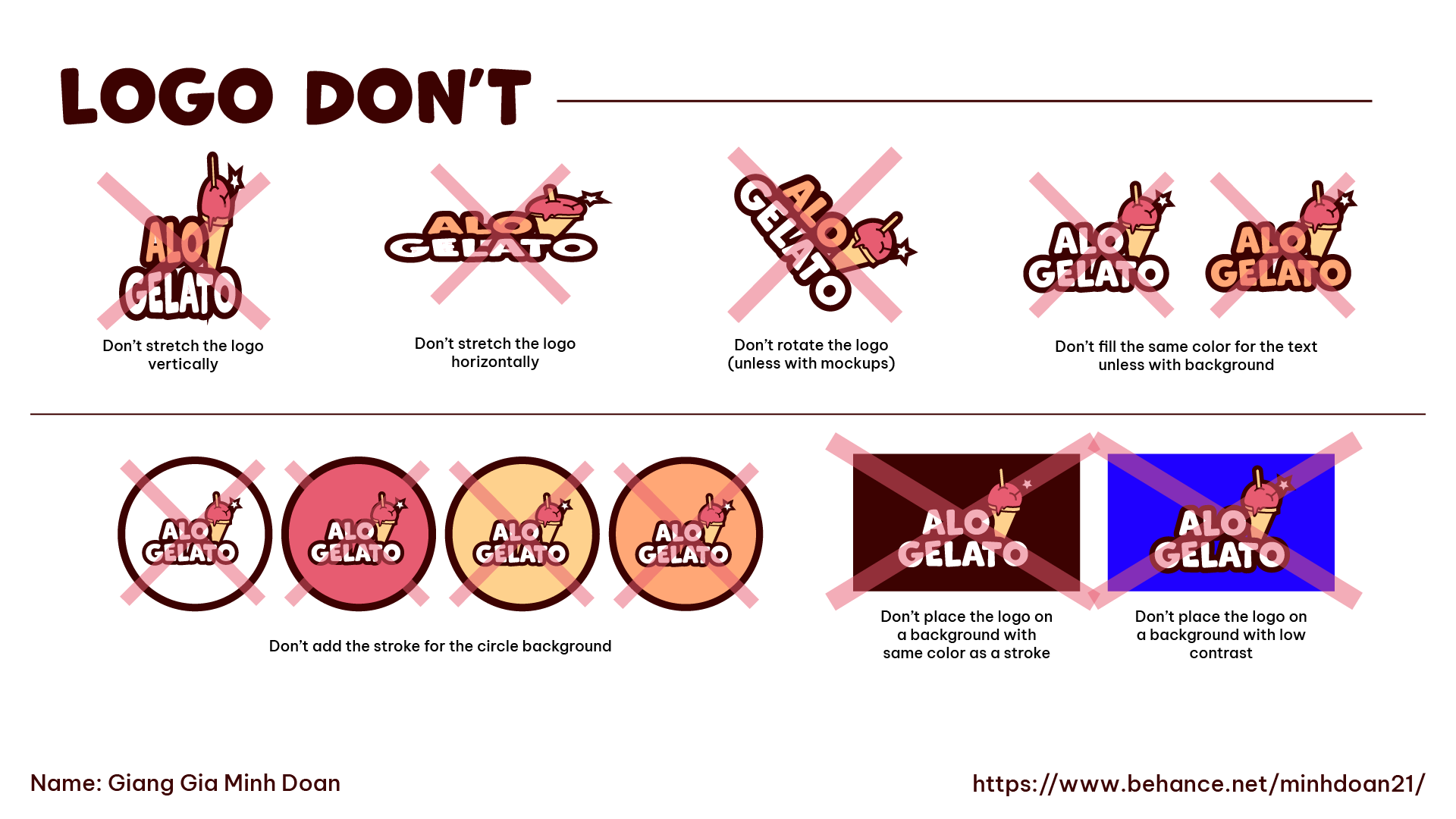 Alo Gelato logo don't