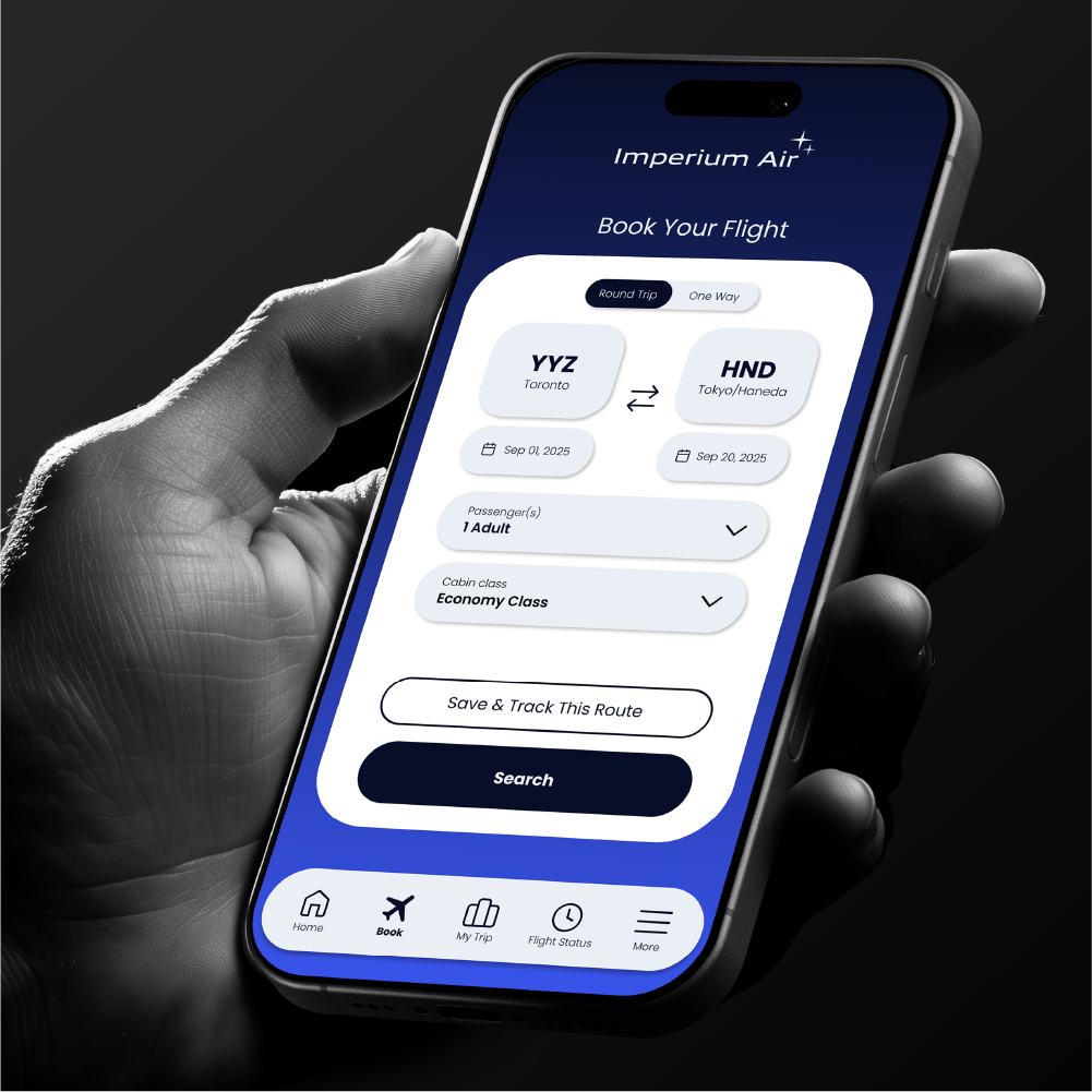 App interface design project designed by Minh Doan