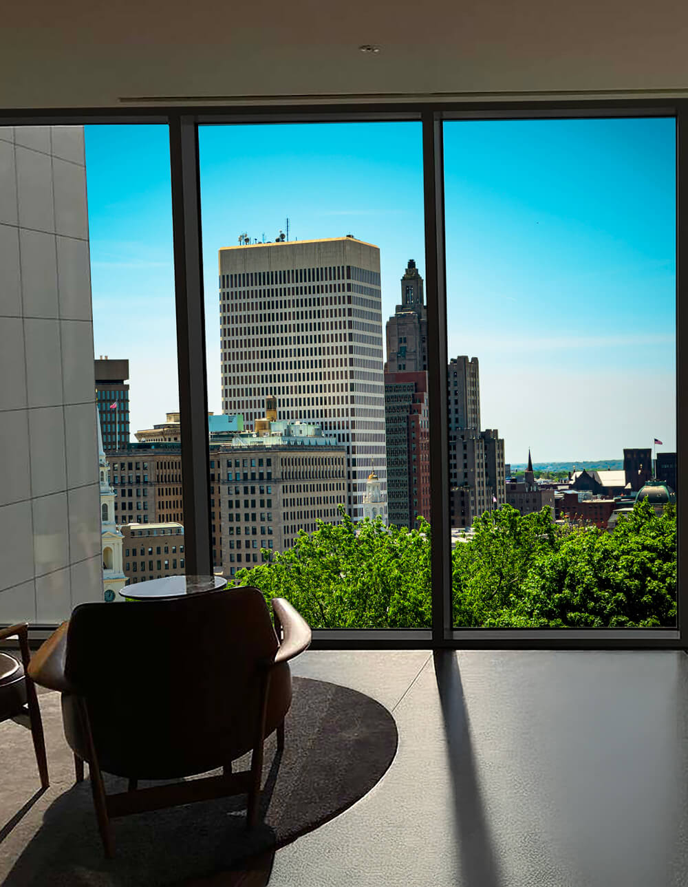 Photo of a window without the Taiga insert.