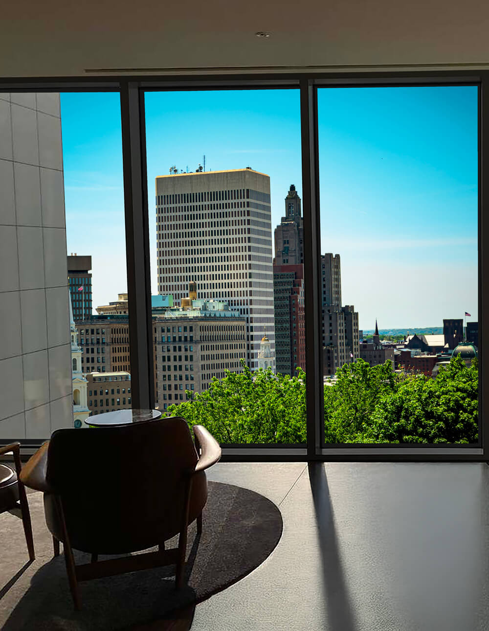 Photo of the Taiga insert in a building.