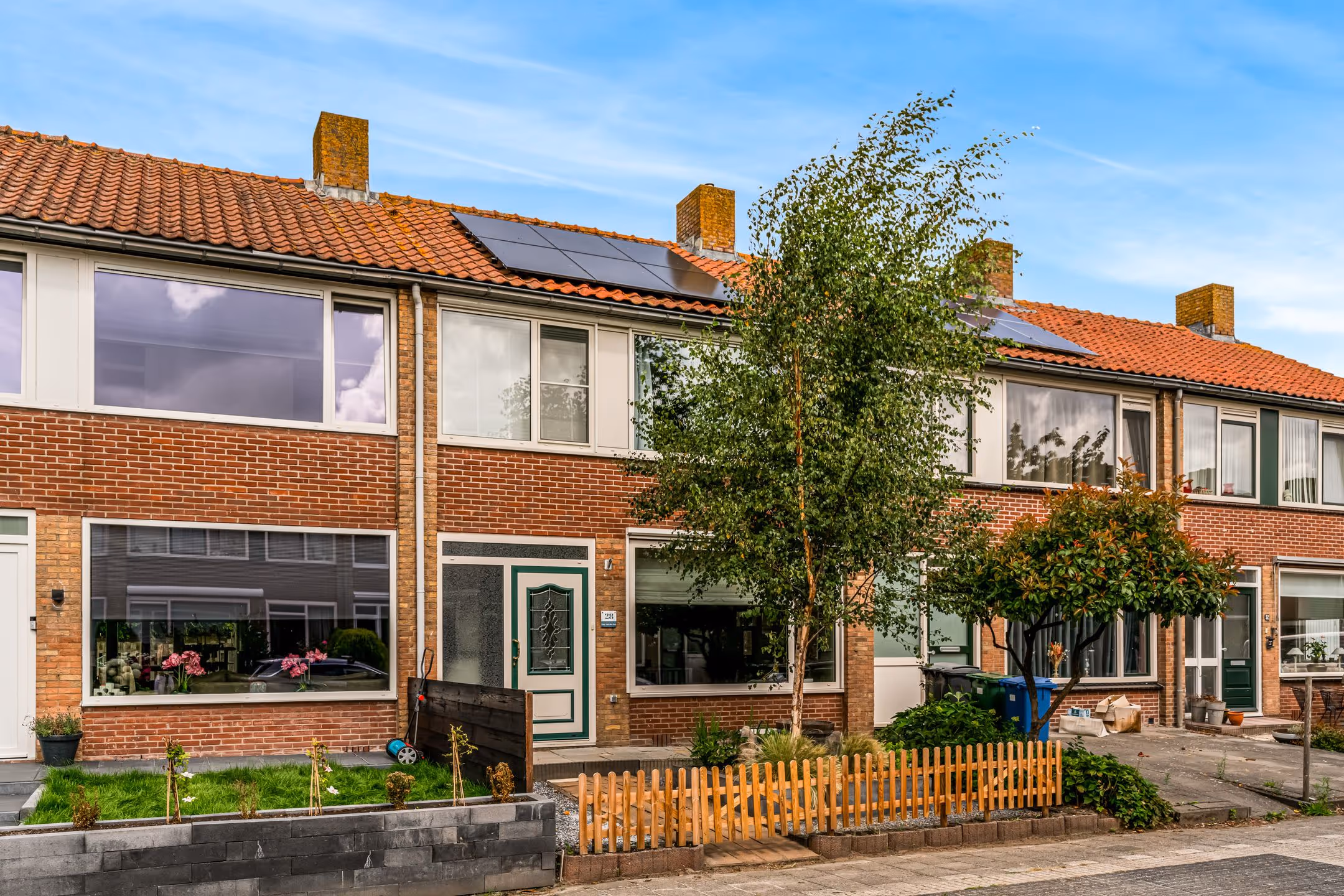 Afbeelding gerepareerd glaswerk klant na glasschade