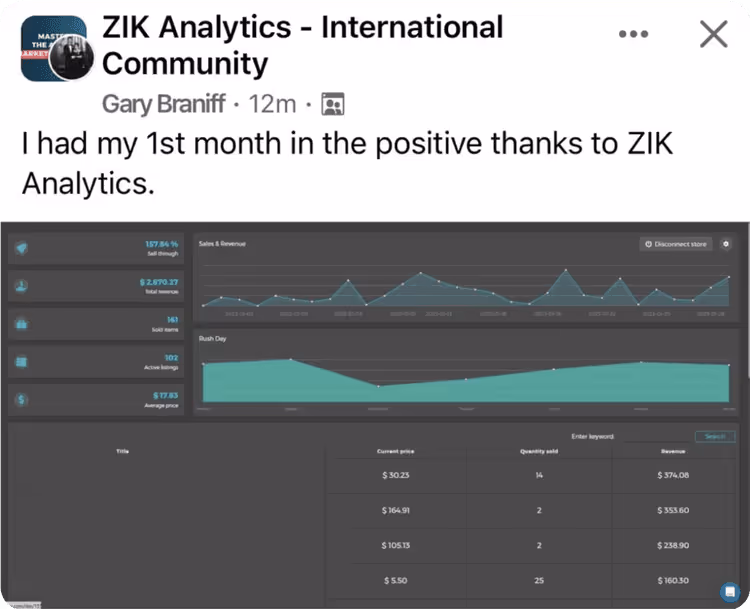 ZIK Success Comment 4
