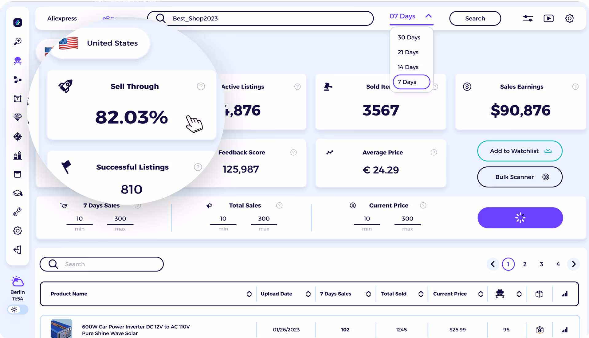 ebay competitor research tool step 1 search any ebay seller