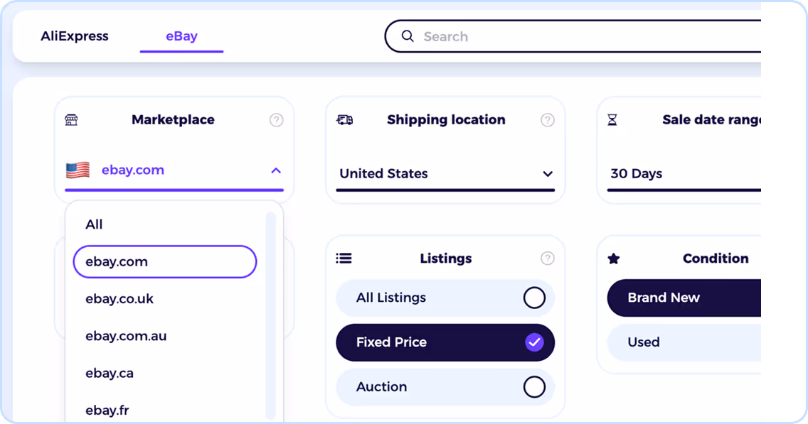 ebay competitor research tool with ebay product research